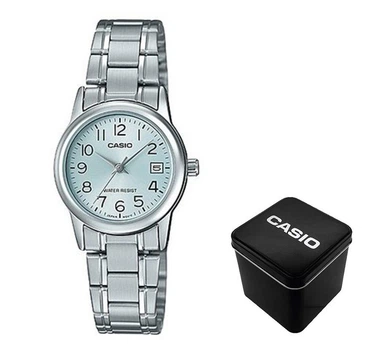 Женские часы Casio LTP-V002D-2B Серебристые ( AT1141-0092 )