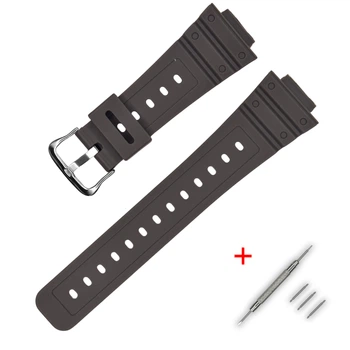 Ремінець для годинника Casio accessories Ремінець + монтажні інструменти для Casio G-Shock DW-5600/5000/5030/5025/5700, GW-5000/6900, GLS-M56, Полімер, Сірий