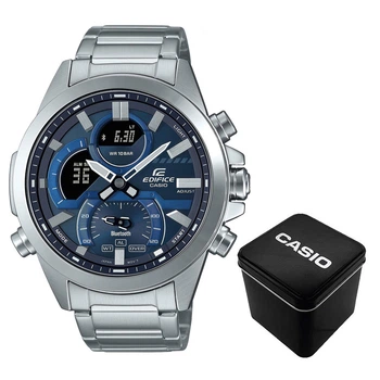 Мужские часы Casio ECB-30D-2A Серебристые ( AT1141-0292 )