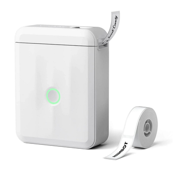 Портативный термопринтер для печати наклеек стикеров NIIMBOT D110_M Bluetooth 1500mAh White (1AA56011604)