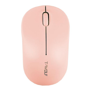 Беспроводная мышь TWolf Q4 2.4G, 1200 DPI, 1хАА, Розовый