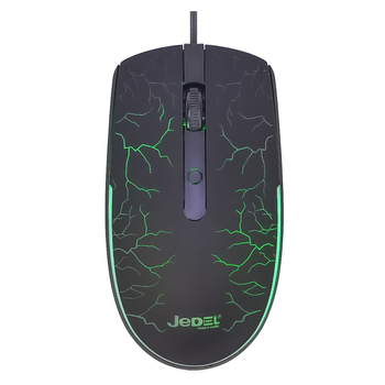 Проводная компьютерная мышь Jedel M81, 800-1600DPI, USB, 1.2m, черная