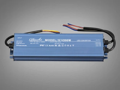 Блок питания для LED ленты Diasha 12V 200W IP67 16.6А