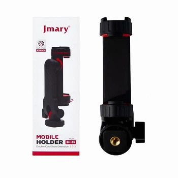 Держатель для телефона Jmary BH-05, крепление на камеру/штатив, поворот 360°, ширина 5.6–9 см