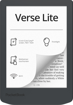 Электронная книга PocketBook Verse Lite (PB619) Midnight Grey (PB619-T-CIS)