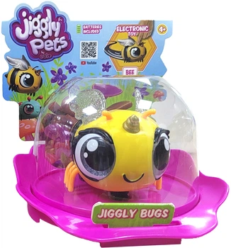 Интерактивная игрушка Jiggly Pets Пчелка подвижная Желтая (8411936720061)