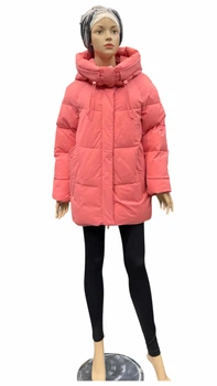 Куртка зимова жіноча Towmy коротка молодіжна 2110 2XL кораловий