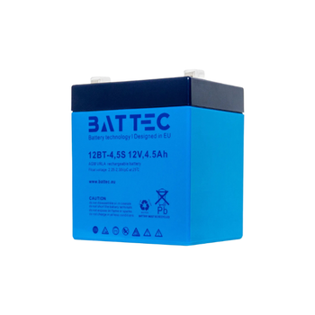 Аккумулятор свинцово-кислотный BATTEC 12BT-4.5S AGM 4.5А/ч 12В