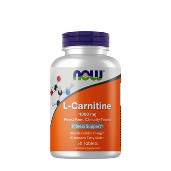 Жиросжигатель NOW L-Carnitine 1000 mg, 50 таблеток