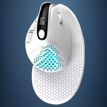 Мышка Беспроводная Bluetooth Delux M618 XSD Seeker Анатомическая Вертикальная Эргономичная для ПК ноутбука Универсальная Белая