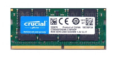 Оперативная память для ноутбука Crucial DDR4 8GB 2400MHz SO-DIMM PC4-2400 (CT8G4SFD824A.C16FADP)