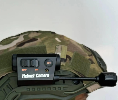 Екшн камера RunCam на тактичний шолом для військових на каску нашлемна екшн-камера зі стабілізацією та Wi-Fi