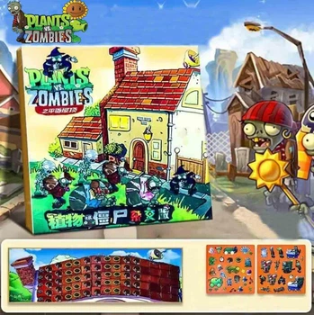 Игровой набор Plants vs Zombies Криша Поле коврик и 44 магнитних елементов Растения против зомби