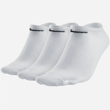 Набор мужских носков коротких хлопковых Nike Value No Show SX2554-101 42-46 (L) 3 пары Белый (659658575660)