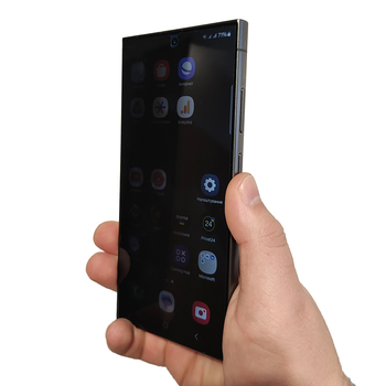 Противоударная гидрогелевая пленка Privacy HD Glossy для ZTE Blade A35 (Антишпион, глянцевая)