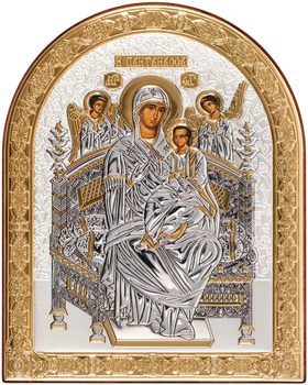 Ікона Срібна Ekklesia Ікона срібна Всецариця(Пантанасса) (10x12,5 см.) (6822/2)
