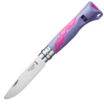 Ніж складний Opinel 7 Junior Outdoor (довжина: 185мм, лезо: 80мм), фіолетовий
