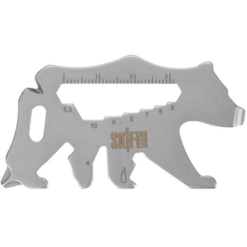 Брелок-мультитул SKIF Plus Bear (67мм, 14 функцій), сталевий