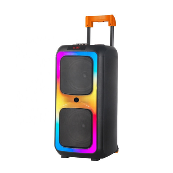 Большая музыкальная колонка-чемодан 4500 mAh, RGB подсветка, 2 сабвуфера