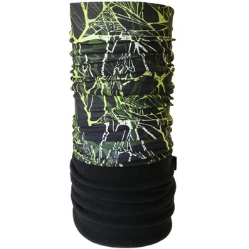 Бандана-бафф багатофункціональна Level SPIDERWEB One size Black/green (LSMS21U5M)