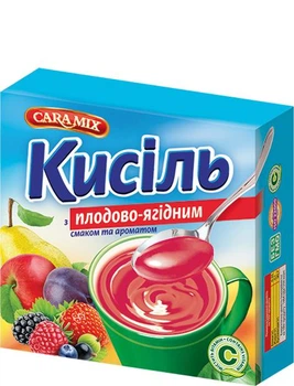 Кисіль зі смаком Плодово-ягідне 150г ТМ Caramix