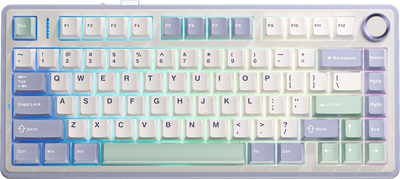 Клавіатура бездротова Aula F75 White (6948391208640) ( Білий )