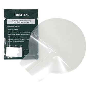 Оклюзійна пов'язка-наліпка Chest Seal без клапана торакальна при пневмотораксі CHEST SEAL