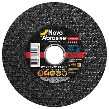 Диск відрізний по металу NovoAbrasive Extreme NAECD12516 125x1,6x22,23 мм