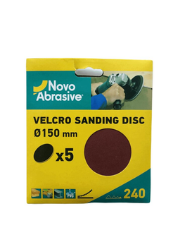 Круг шліфувальний самозачепний NovoAbrasive 150 мм Р240, 5шт (NASD150240)