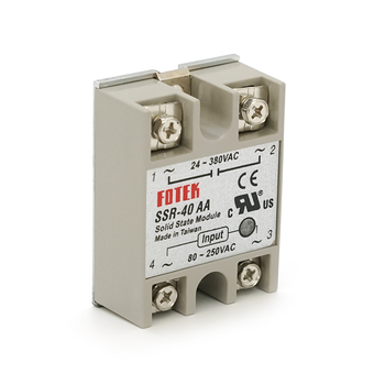 Твердотільне реле Fotek SSR-40AA твердотільний перемикач 40А 24-380В AC