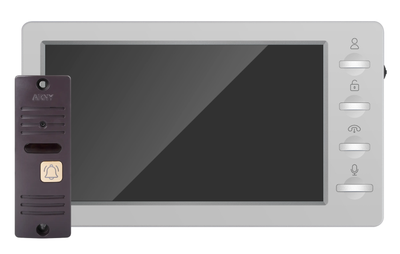 Комплект ARNY AVD-7008FHD (AVD-708 2Мп 7'' + AVP-05 2Мп 74°), Light-gray + Brown