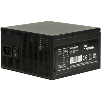 Блок живлення ПК ArgusNT (BPS-850W) ATX 3.1 80PLUS EU Bronze 850 ватт чорний, коробочний