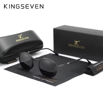 Мужские поляризационные солнцезащитные очки KINGSEVEN N7375 Black Gray