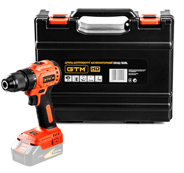 Дрель-шуруповерт аккумуляторный GTM DS18/50BL_BARE TOOL