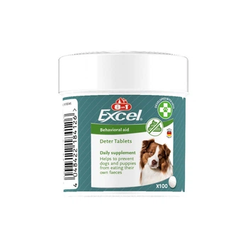 Витамины для собак таблетки от копрофагии (от поедания фекалий) 8in1 Excel Deter 100 шт/уп