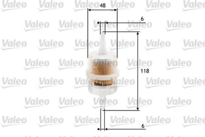 Фильтр топливный Valeo (587011)