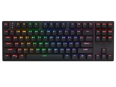 Клавиатура игровая механическая беспроводная HATOR HTK-287 UA Icefall Mecha TKL Wireless Rainbow Black