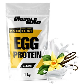 Протеин яичный MuscleWay Egg Protein Albumin 85.5% белка 1 кг 29 порций по 35 г Ваниль (14-125-alb-mw-rs1-4)