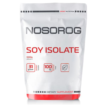 Протеин Nosorog Soy Isolate, 1 кг - Без вкуса