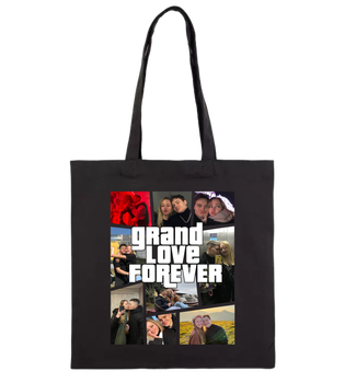 Шопер Ponty Shop з вашим фото "Grand Love" - Чорний