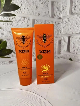 Сонцезахисний крем для обличчя XQM SPF30 зволожуючий на основі бджолиного воску 100г(ГШ)