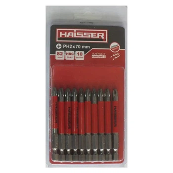 Набір біт Haisser PH2X70 мм (10шт) 81309