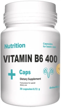 Вітамін B6 EntherMeal B6 400 30 капсул (B6400030EM093)