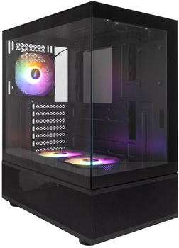 Корпус 1stPlayer Mi7-A-BK-2F7R-1F7 Black