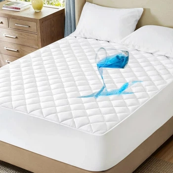 Наматрасник MirSon №7003 AquaCotton Mattress Protector водонепроницаемый на резинке по периметру 160 x 200 см (2200010909173)
