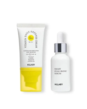 Гиалуроновая сыворотка + Солнцезащитный крем для лица СПФ SPF 50+ K-11-622