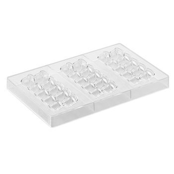 Форма для шоколада 143x60 h13 мм (77 мл x 3) Silikomart CH041 - RIFLESSO-T