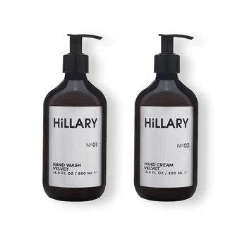 Крем для рук и мыло для рук Hillary Hand Velvet увлажняющий набор для ухода за кожей рук и ногтей. (652688)