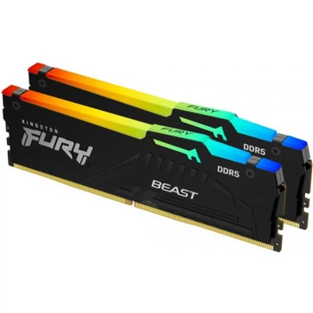 Модуль пам'яті для комп'ютера DDR5 32GB (2x16GB) 5200 MHz Beast RGB XMP Kingston Fury (ex.HyperX) (K