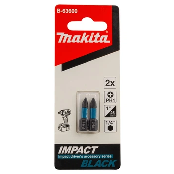 Біти торсіонні PH1 25 мм Makita Impact Black B-63600 (2 шт)